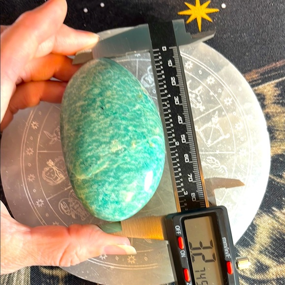 Amazonite large palm or Freeform - Picture 3 of 5